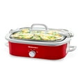 thumbnail image 1 of Elite Gourmet 3.5Qt Red Casserole Crock Slow Cooker, 1 of 2