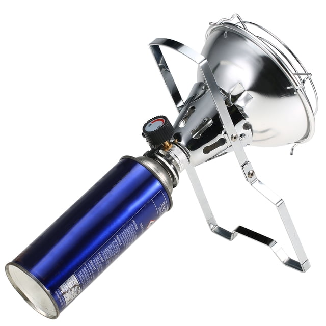 Riwcyla Réchaud de Camping Portable 1000W à Allumage Piézo avec Couverture et 4 Pinces, Chauffage pour Long Réservoir d'Air
