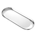 thumbnail image 1 of Abbracc Stainless Steel Dessert Appetizer Plates Stackable Tableware Serving Plate Salad L, 1 of 9