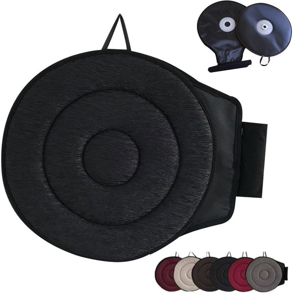 360 Rotating Seat Cushion for Car, Rotating Car Seat Cushion for Car, 360 Degrees Swivel Car Seat for Elderly Support, 360 Rotating Seat Non Slip Cushion, 360 Rotating Seat Cushion (Black)
