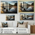 thumbnail image 4 of Designart "Pier Reflections Beach Photo VI" Nautical & Beach Floater Framed Canvas Wall Art, 4 of 7