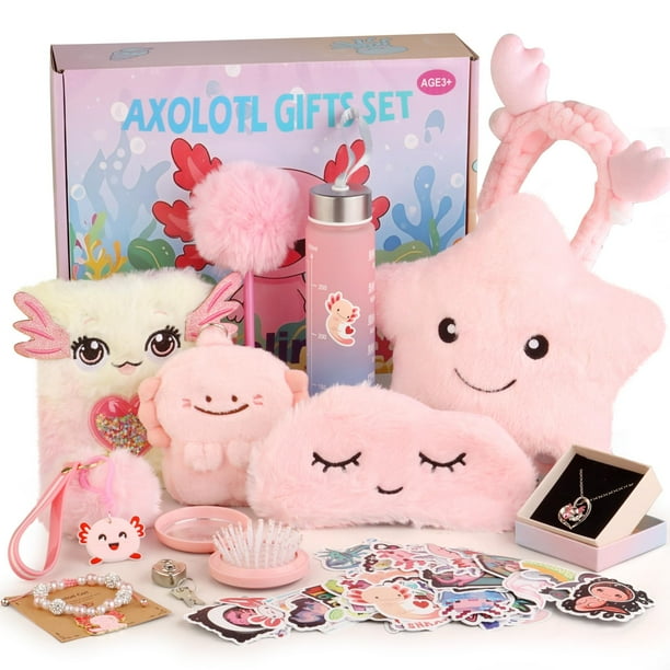 Set de regalo Kaelinda Axolotl para niñas de 3 a 8 años con accesorios