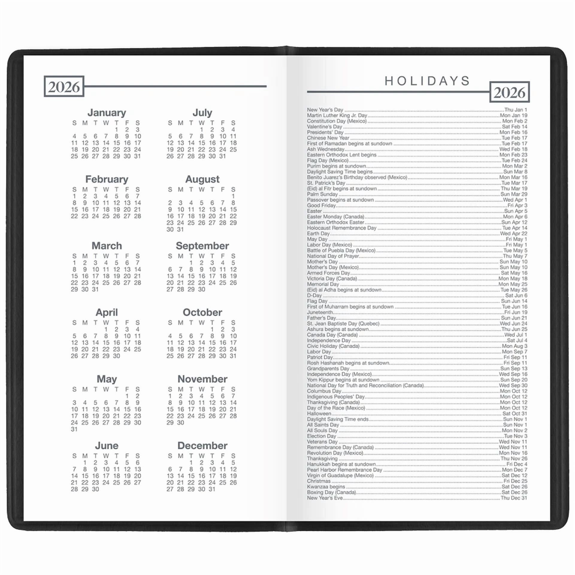 2026 At-A-Glance 70-402 Weekly Planner, 3-1/4 X 5-3/4", Faux Crocodile Cover