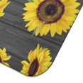 thumbnail image 5 of Dish Drying Mat with Sunflower Pattern, Microfiber Kitchen Counter Pad 16x18 Inch, Foldable Absorbent Floral Rack Pad, 5 of 7