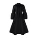 thumbnail image 2 of Women's Velvet Maxi Dress Long Puff Sleeve Crew Neck Cocktail Party Dresses, 2 of 5