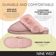thumbnail image 4 of Pantuflas Nine West Scuff para Mujer Extra Suaves Rosa Talla 7-8, 4 of 6
