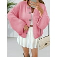 thumbnail image 2 of Women Oversized Button Down Cardigan Chunky Knit Long Sleeve Sweater, 2 of 6