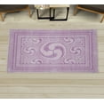 thumbnail image 1 of Geometric Decorative Rug, Whirling Look Abstract Circle Design Rounds Pattern in Soft Colors, Quality Carpet for Bedroom Dorm and Living Room, 6 Sizes, Pastel Purple Pale Mauve, by Ambesonne, 1 of 1