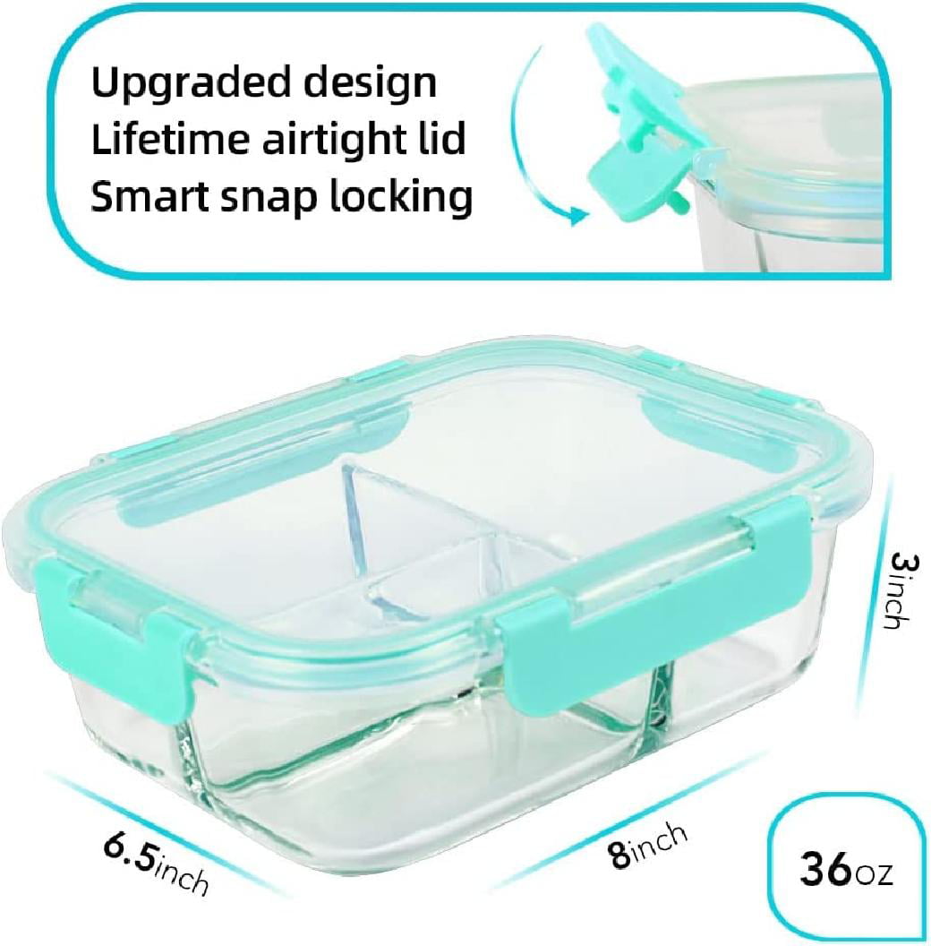 Dora - glass lunch box with lid 0.36 liters