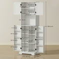 thumbnail image 3 of HOMCOM 71.5" Tall Pantry Cabinet, Kitchen Cupboard with Spice Racks, White, 3 of 10