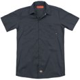thumbnail image 2 of Woodstock The Acid Brown (Back Print) Adult Work Shirt Charcoal, 2 of 3