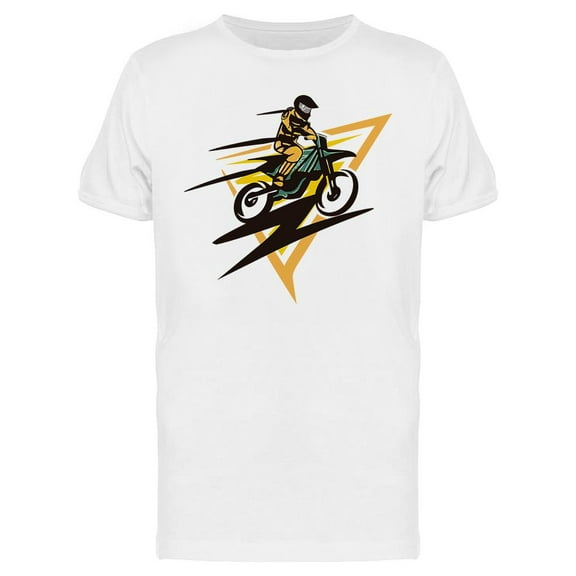 Single Motocross Sport T-Shirt Men -Image by Shutterstock, Male x-Large