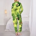 thumbnail image 5 of Disketp Pajamas Set Long Sleeve Sleepwear Womens Button Down Nightwear Pj Sets-Kiwi And Avocado, 5 of 9