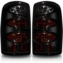 Halogen Black/Smoke Lens Tail Lights Pair Set for 2000-2006 Chevrolet Suburban/Tahoe and GMC Yukon