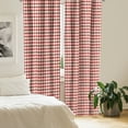 thumbnail image 2 of Ambesonne Circus Curtains, Vintage Harlequin Design, Pair of 28"x95", Vermilion and Ivory, 2 of 5