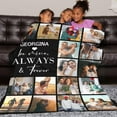 thumbnail image 3 of AISENIN Custom Blankets with 18 Photos Personalized Gifts Customized Blankets and Throws Picture Blanket fo Mom Dad Christmas Birthday Father's Day Mother's Day, 3 of 5
