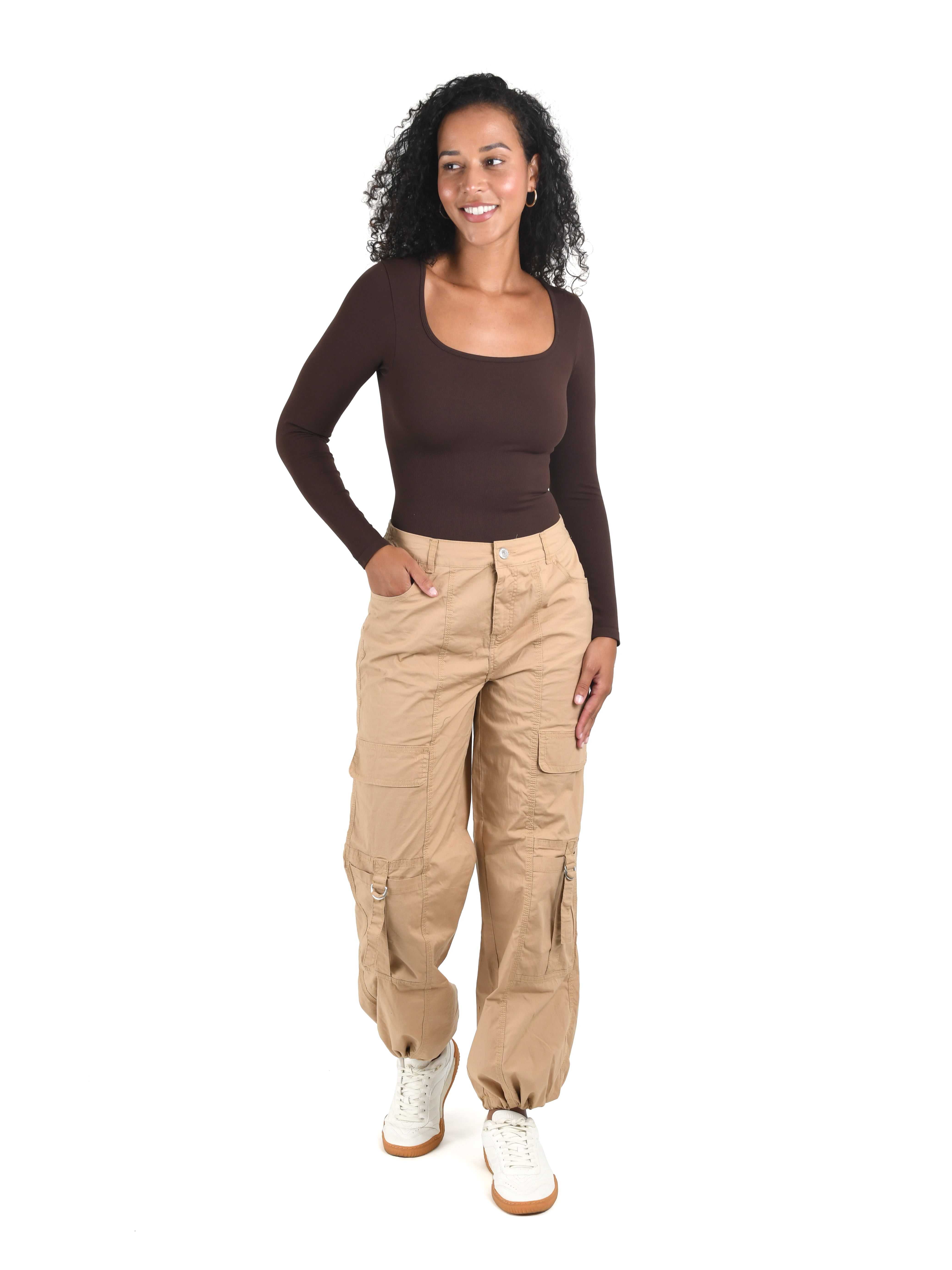 Joyspun Women's Seamless Slimming Square Neck Bodysuit with Long-Sleeves, 2-Pack, Sizes S-XXXL
