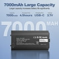 thumbnail image 2 of 2 Pack 7000mAh Replacement Battery for MyQ Smart Garage Video Keypad,Rechargeable Batteries with LED Light for MyQ Garage Door Keypad(2 Batteries+2 Charging Cables), 2 of 7