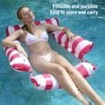 thumbnail image 4 of Inflatable Mesh Hammock, Water Lounge Chair Floating Hammock  for Beach Party Navy Blue,Rose Red,Green, 4 of 7