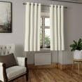 thumbnail image 2 of Ambesonne Ivory Grommet Curtain, Rococo Style Oriental, 50" x 54", Cream Tan, 2 of 6