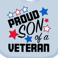 thumbnail image 4 of Inktastic Proud Son of a Veteran- Veterans Day Boys Baby Bib, 4 of 4