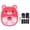 Pink, variant on NFTIGB Bear Music Boxing Machine Wall Mounted Cute Cartoon Punching Trainer for Kids with Sound Effects, Complete Set with Gloves & Battery, Brown (8.66 inches / 22 cm)