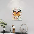 thumbnail image 2 of Butterfly Wall Art Positive Affirmations Wall Decor Today I Choose Pictures Canvas Prints Artwork Painting Modern Home Decorations For Bathroom Girls Bedroom Living Room Framed 12"x16", 2 of 6