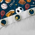 thumbnail image 4 of Manfei Cartoon Rugby Soccer Black Out Curtains, Basketball Player Curtains Pack of 2 (42x63 Each), Cartoon Football Soccer Bedroom Curtains, Living Room Curtains Decor, 4 of 6
