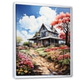thumbnail image 2 of Designart "Farmhouse Memories painting" Landscape & Nature Floater Framed Canvas Wall Art, 2 of 7