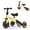 Yellow, variant on Dimedeal 3-in-1 Convertible Trike for Toddlers 2-5 Years, Adjustable Learning Bike with Foldable Wheels & Removable Pedals