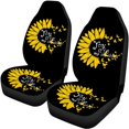 thumbnail image 5 of Pzuqiu Car Seat Covers Full Set Full Backrest Polyester, Compatible with Auto Seats Automotive Seats, for Trucks Cars, Sunflower Sunshine, 5 of 10