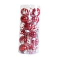 thumbnail image 4 of 24 piezas de adornos de bolas de Navidad colgantes adornos decorativos adornos de Navidad para Rojo, 4 of 9