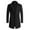 Black, variant on AOOCHASLIY 2023 Men Fall Coat Men's Single-breasted Solid Color Fashion Suit Business Casual Suit Wool Coat