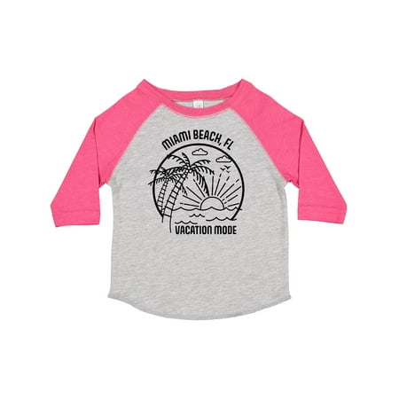 

Inktastic Summer Vacation Mode Miami Beach Florida Gift Toddler Boy or Toddler Girl T-Shirt