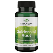 Swanson Goldenseal Root 125 mg 100 Capsules