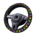 thumbnail image 4 of Fotbe Mardi Gras1 Steering Wheel Cover Universal 15 in Car Accessories for Men Women,Steering Wheel Protector Comfortable Protective Case for SUV Sedan Decor, 4 of 8