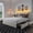 White Velvet, variant on Novilla Queen Bed Frame with Headboard, Queen Bed Frame with Drawers, Queen Bed Frame with LED Lights, Charging Station and Adjustable Headboard, No Box Spring Needed, Black Velvet