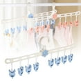 thumbnail image 2 of Windproof Clothes Drying Rack with 8 Colorful Clips - Multi-Purpose Hanger for Socks, Underwear, Baby Clothes, Scarves & Delicates - Indoor/Outdoor Laundry Organizer, 2 of 6