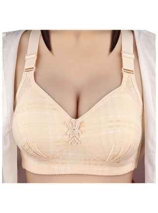 Cup Bra Women's Plus Intimate Apparel Ladies Big Size 3/4 Cup Lace Push Up  Bra Lace Large Cup Deep V Women's Bras Underwear-Beige_80C at  Women's  Clothing store