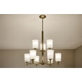 thumbnail image 5 of 43672NBR Kichler Lighting Shailene - 9 light 2-Tier Chandelier - 26.25 inches wide-Natural Brass Finish    -Traditional Installation, 5 of 7