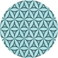 thumbnail image 1 of Ahgly Company Machine Washable Indoor Square Transitional Aquamarine Stone Green Area Rugs, 3' Square, 1 of 7