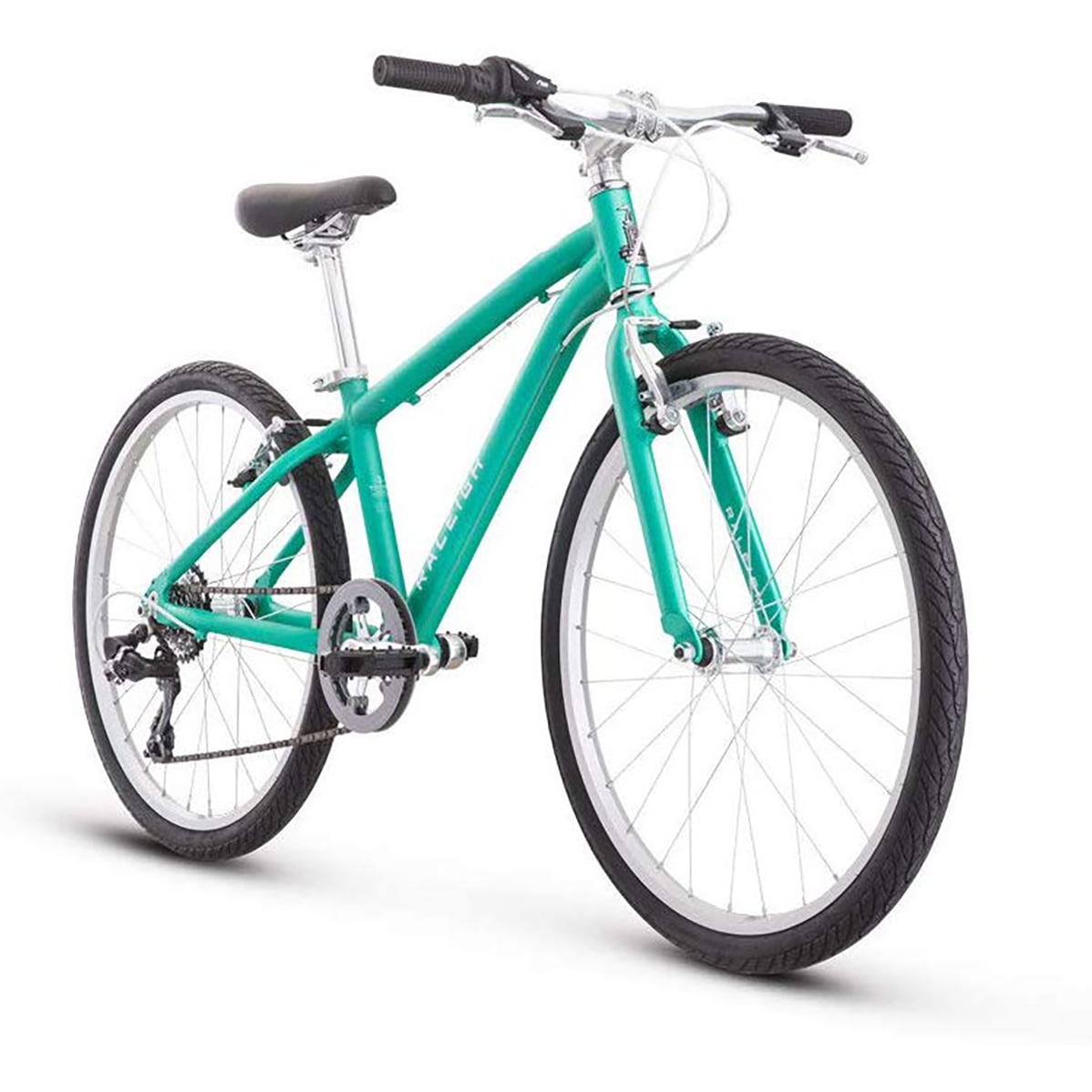 Raleigh Bicycle Alysa 24 In., Kids Flat Bar Road Bicycle for 8-12 Year Olds, Teal