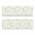 thumbnail image 2 of Ladybug Bench Cushion Set of 2, Butterfly Soft Toned Blossom Flora Daisy Aster Bluebell Chamomile Clover Petals, Standard Size Foam Pad and Decorative Cover, Multicolor, by Ambesonne, 2 of 4