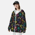 thumbnail image 3 of Vsdgher Sweat à Capuche Imprimé Palmiers Colorés pour Hommes Femmes, Manches Longues Protection Solaire Pêche pour Course Natation-TG, 3 of 7
