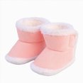 thumbnail image 3 of NOLDARES Home Warm Shoes Socks Baby Girls and Boys Warm Shoes Soft Booties Soft Comfortable Boots Infant Toddler Snow Boots(Pink,5), 3 of 9