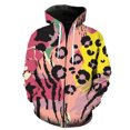 thumbnail image 1 of Sudadera con capucha y cremallera con estampado animal abstracto para hombre, divertida sudadera de hip hop, tops de moda, gran oferta 2024, estampado 3D, informal, de gran tamaño, genial, 1 of 6