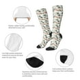 thumbnail image 6 of Fotbe Flamingo Palm Trees print Women's Men's Novelty Crew Socks Cotton Socks Knee High Socks for Walking,Running,Nurses,Pregnancy, 6 of 9