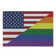 thumbnail image 1 of Pride Cutting Board, Conceptual Flag with American Pride Colors Activism Freedom Nationwide Celebration, Decorative Tempered Glass Cutting and Serving Board, Small Size, Multicolor, by Ambesonne, 1 of 1