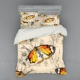 thumbnail image 2 of Ambesonne Butterfly Bedding Set 3 Pcs, Meditative Journey, Twin, Orange Black Cream, 2 of 3