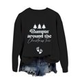 thumbnail image 4 of Sweat à Capuche Sans Manches à Manches Longues Imprimé Arbre de Noël pour Femmes, 4 of 4